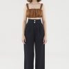 Women The Editor's Market Pants | Cameryn High-Waist Pants Black