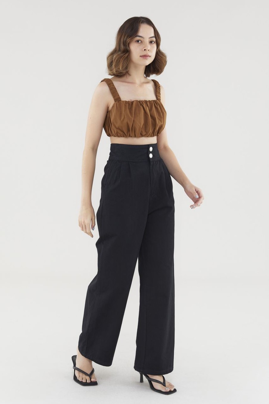 Women The Editor's Market Pants | Cameryn High-Waist Pants Black