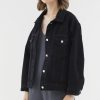 Women The Editor's Market Outerwear | Tanvi Denim Jacket Black