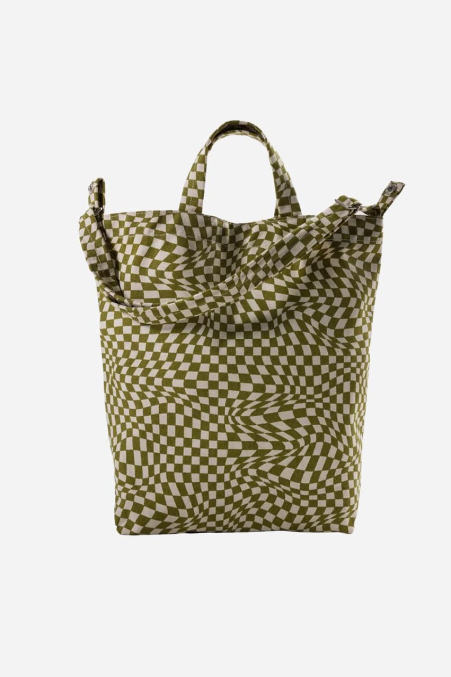 Women Baggu Bags | Baggu Duck Bag Moss Trippy Checker