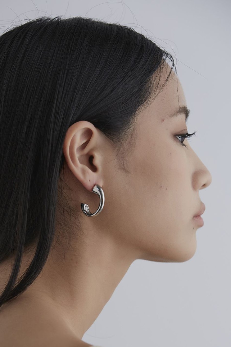 Women Afterall Earrings | Sylvie Hoop Earrings Silver