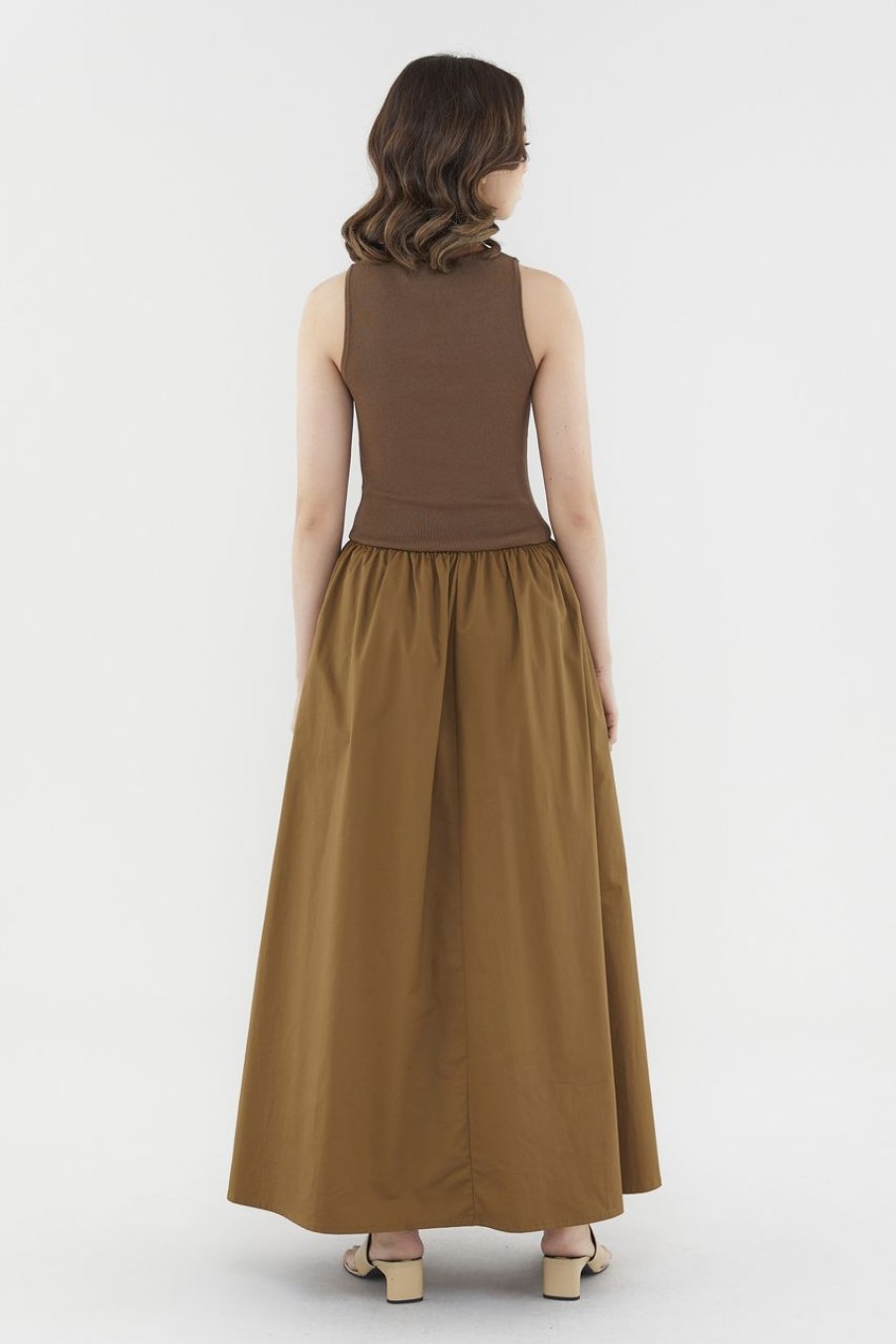 Women The Editor's Market Dresses | Andreana Tank Maxi Dress Mocha