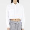 Women The Editor's Market Tops | Casavie Crop Shirt White