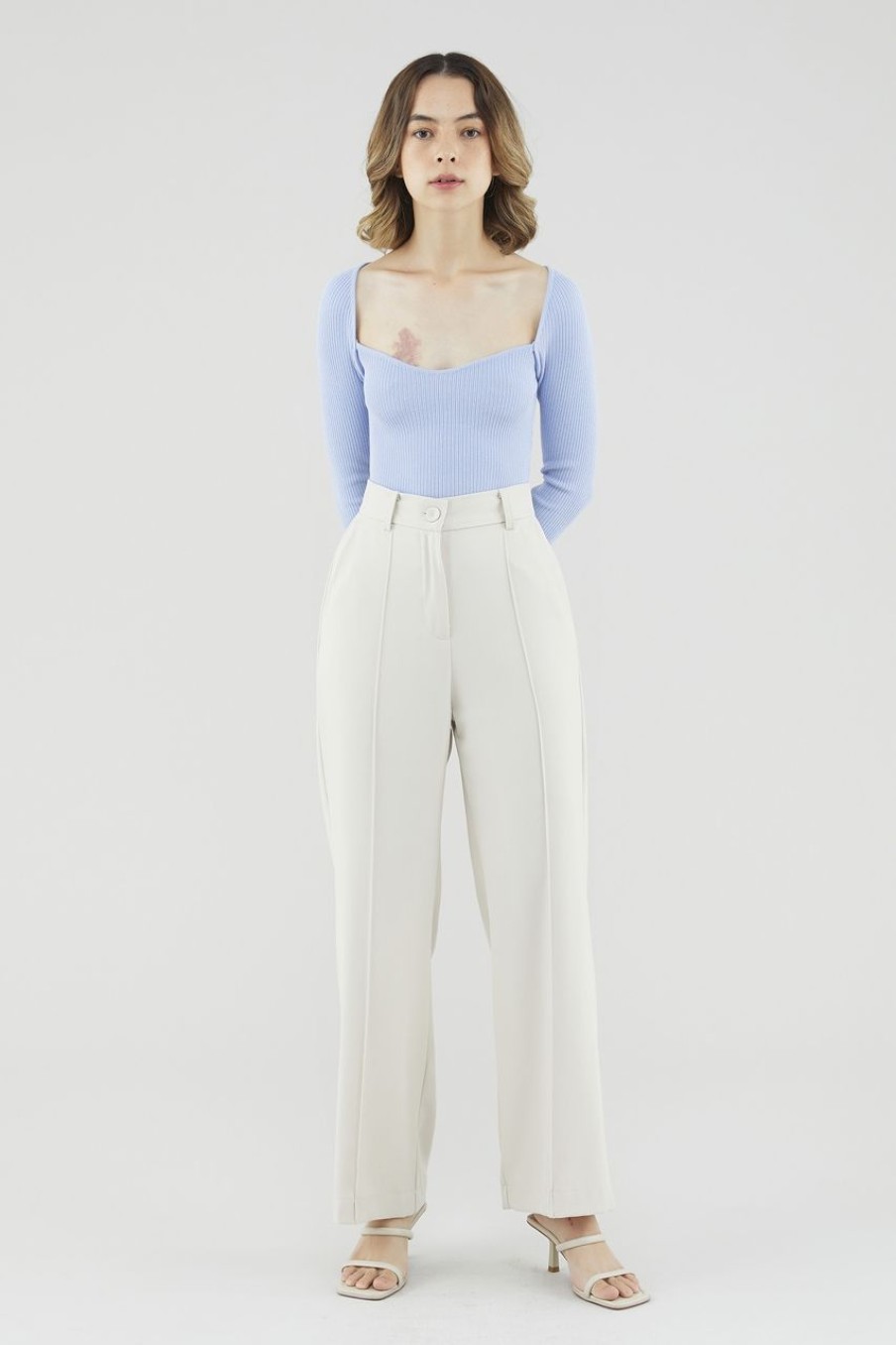 Women The Editor's Market Pants | Edelyn High-Waist Pants Bone