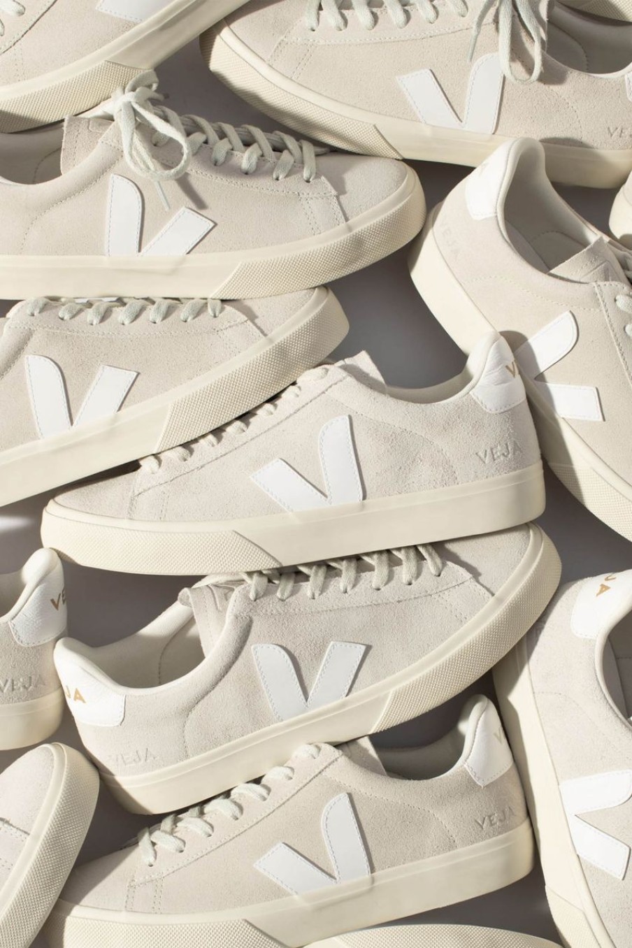 Women Veja Sneakers & Trainers | Veja Campo Suede Natural White