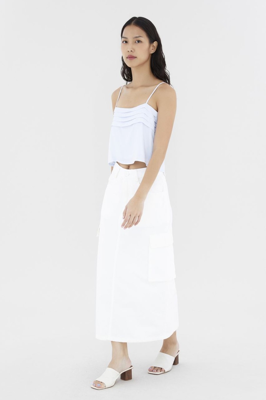 Women The Editor's Market Skirts | Arvide Cargo Skirt White