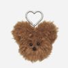 Women Carlyn Bags | Carlyn Fluffy Keyring Brown