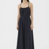 Women The Editor's Market Dresses | Adelita Tie-Back Dress Black