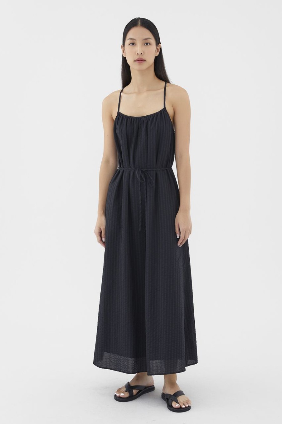 Women The Editor's Market Dresses | Adelita Tie-Back Dress Black