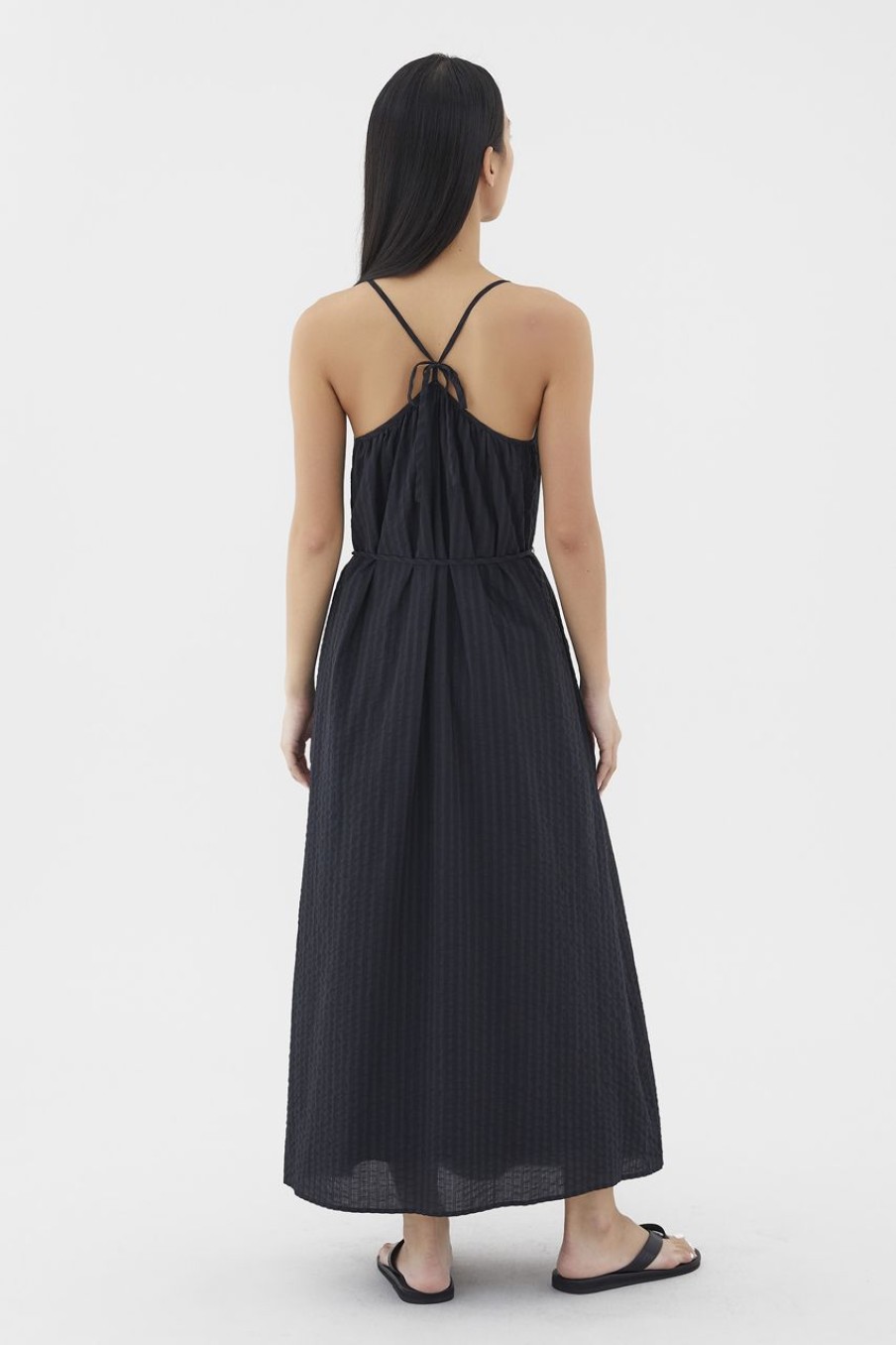 Women The Editor's Market Dresses | Adelita Tie-Back Dress Black