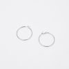 Women Afterall Earrings | Ibbie Hoop Earrings Silver