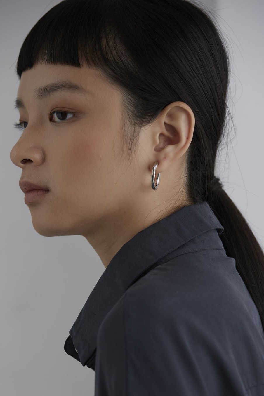 Women Afterall Earrings | Atticus Hoop Earrings Silver