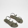 Women The Editor's Market Flats | Lexa Sandals Olive