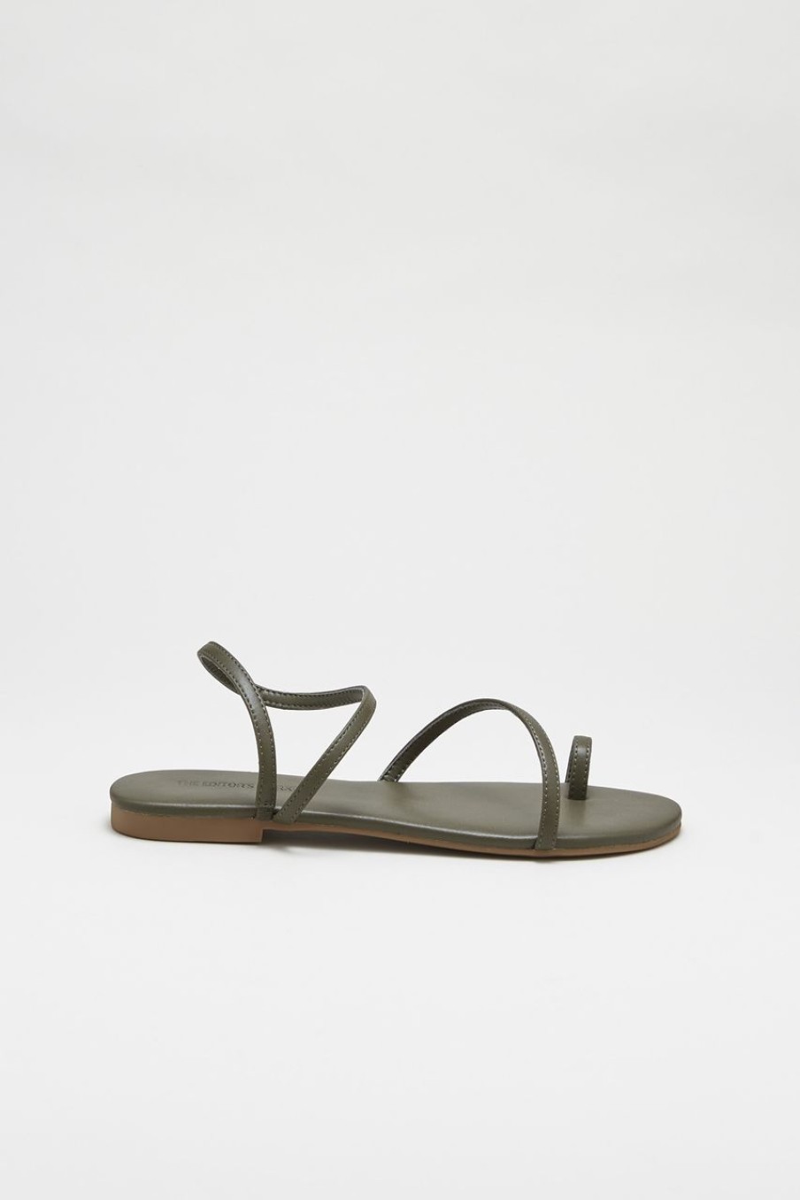 Women The Editor's Market Flats | Lexa Sandals Olive