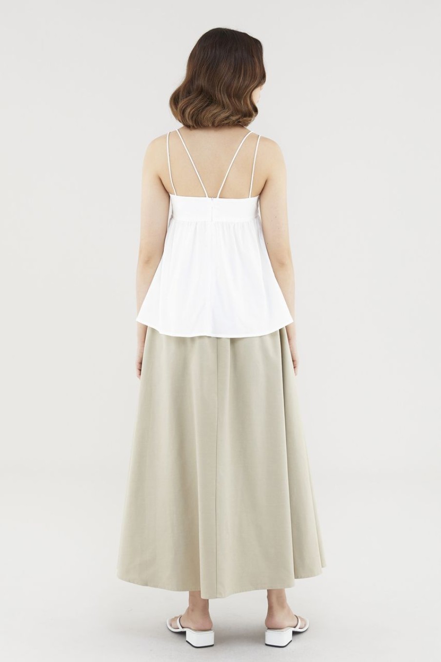 Women The Editor's Market Tops | Quindelyn Babydoll Top White