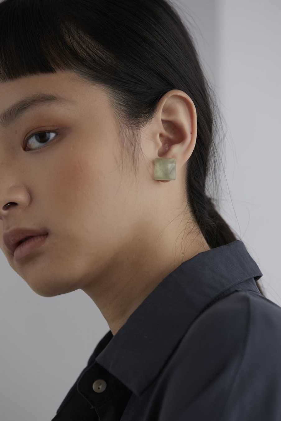 Women Afterall Earrings | Patia Ear Studs Light Green