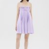 Women The Editor's Market Dresses | Chesca Linen Pleated Dress Lavender