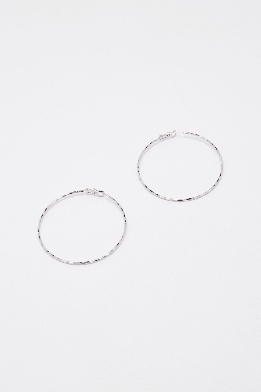 Women Afterall Earrings | Kenza Hoop Earrings Silver