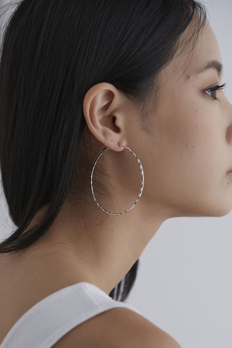 Women Afterall Earrings | Kenza Hoop Earrings Silver