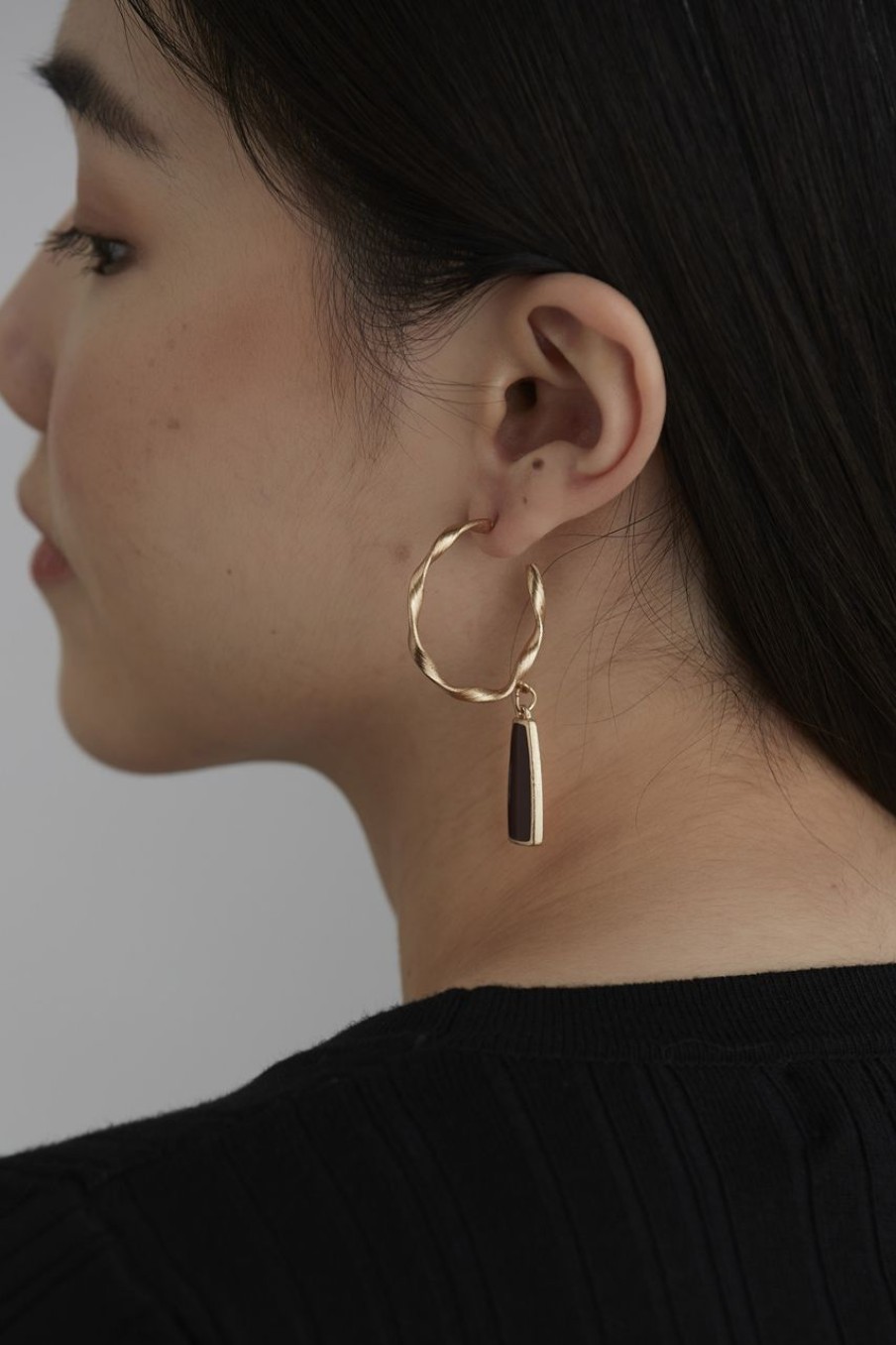 Women Afterall Earrings | Kora Drop Earrings Gold/Maroon