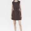 Women The Editor's Market Dresses | Rylee Linen Open-Back Dress Coffee