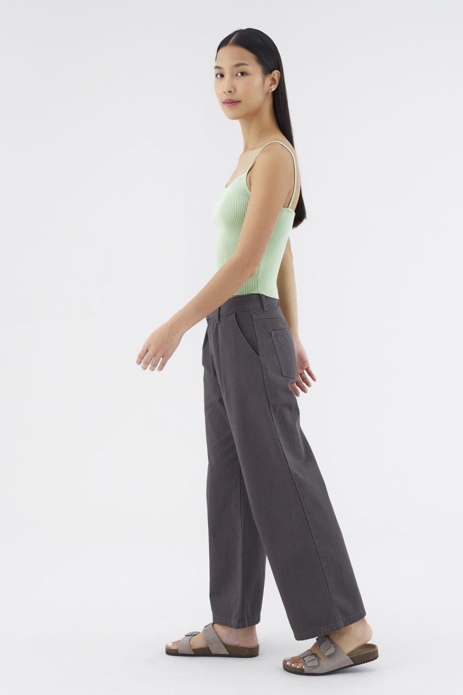 Women The Editor's Market Pants | Alaric Low-Rise Relaxed Pants Truffle