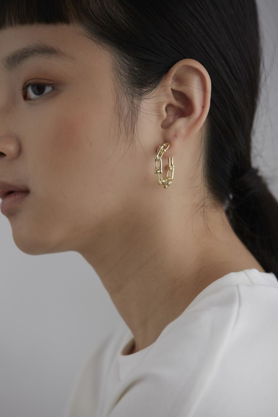 Women Afterall Earrings | Emilia Hoop Earrings Gold