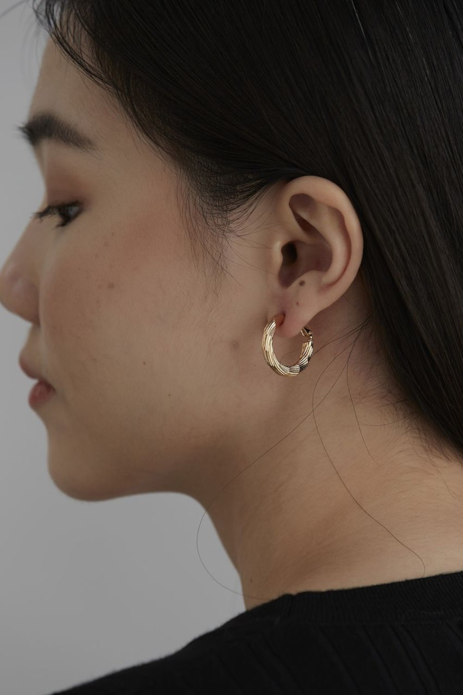 Women Afterall Earrings | Blaine Hoop Earrings Gold