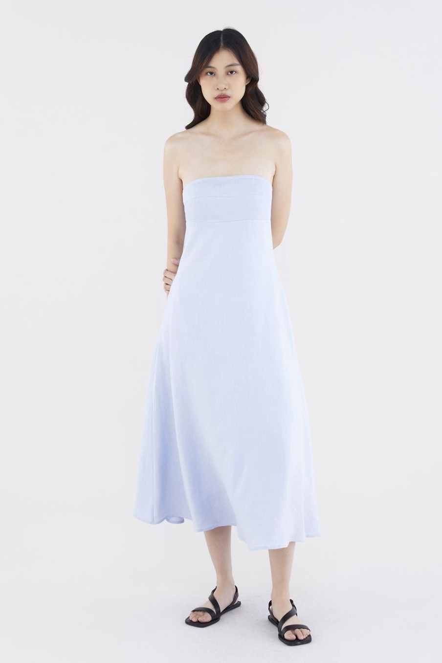 Women The Editor's Market Dresses | Alexis Linen Empire Tube Dress Mirage