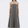 Women The Editor's Market Dresses | Jayleana Linen Bias-Cut Dress Umber