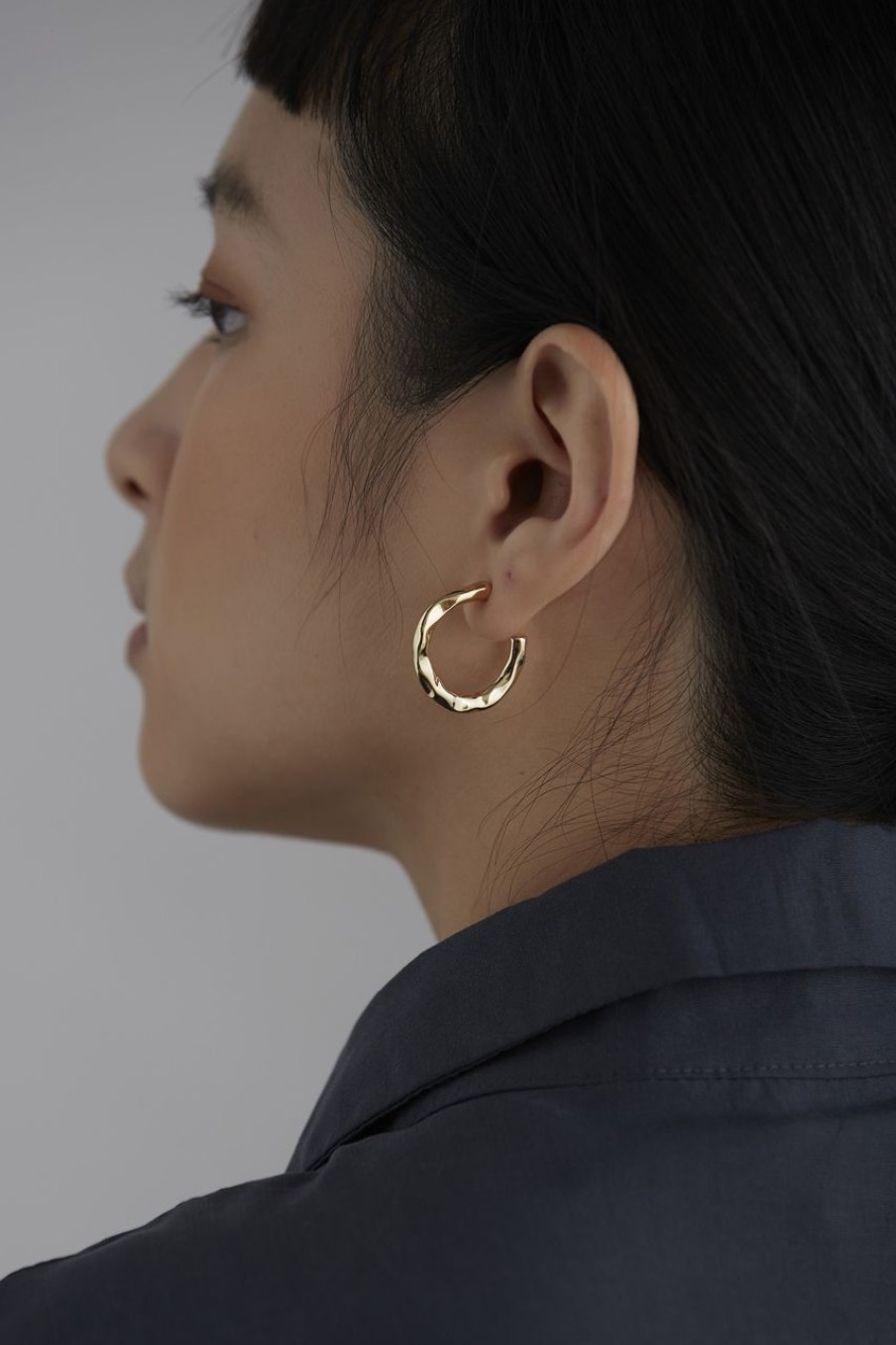 Women Afterall Earrings | Atticus Hoop Earrings Gold