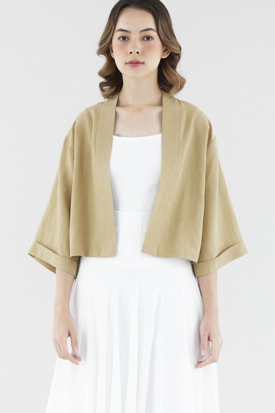 Women The Editor's Market Outerwear | Hatsie Kimono Caramel