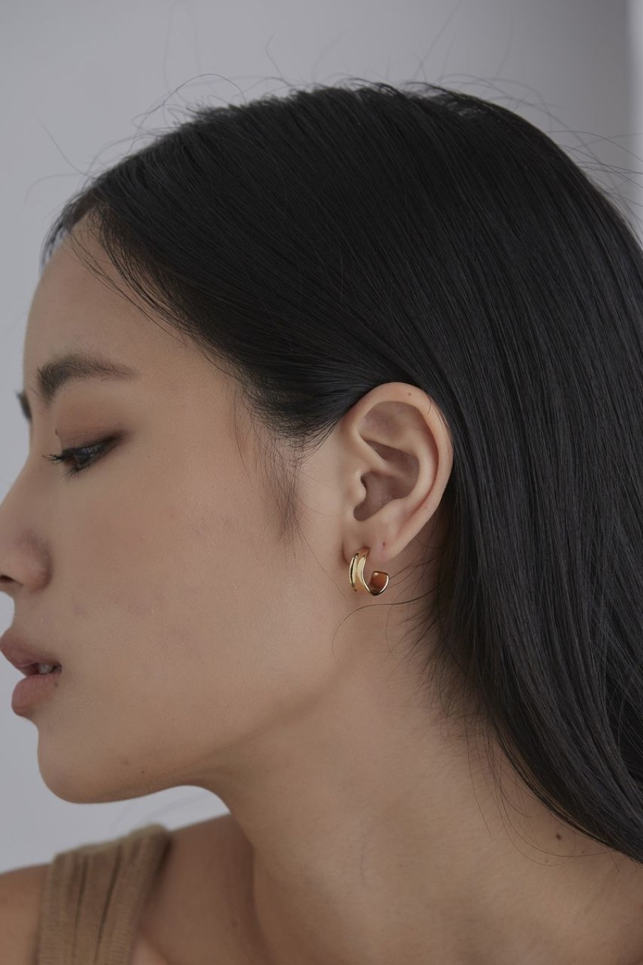 Women Afterall Earrings | Neve Hoop Earrings Gold