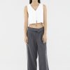 Women The Editor's Market Pants | Henrik Low-Rise Wide Leg Pants Sesame