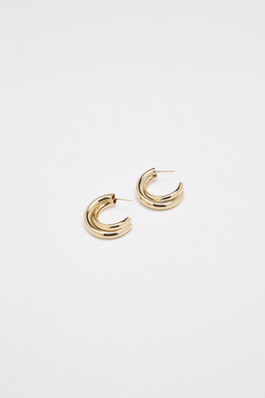 Women Afterall Earrings | Erin Hoop Earrings Gold