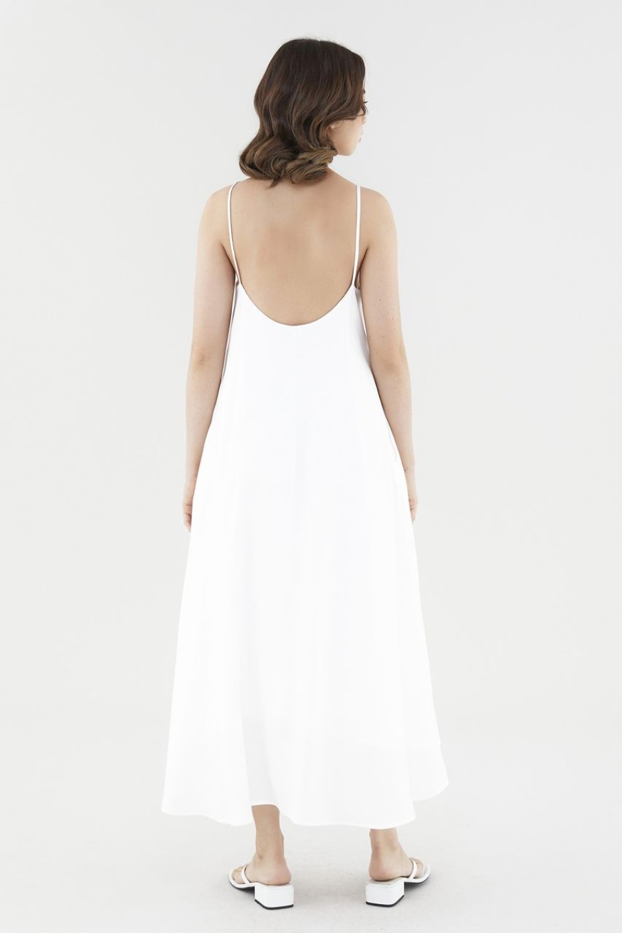 Women The Editor's Market Dresses | Genesis Scooped Back Dress White