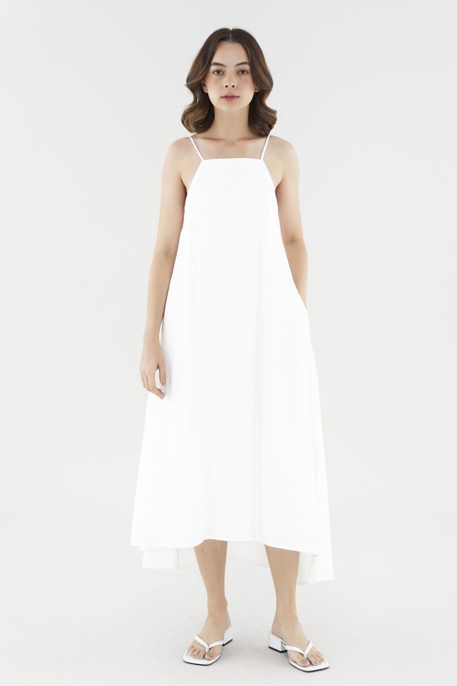 Women The Editor's Market Dresses | Genesis Scooped Back Dress White