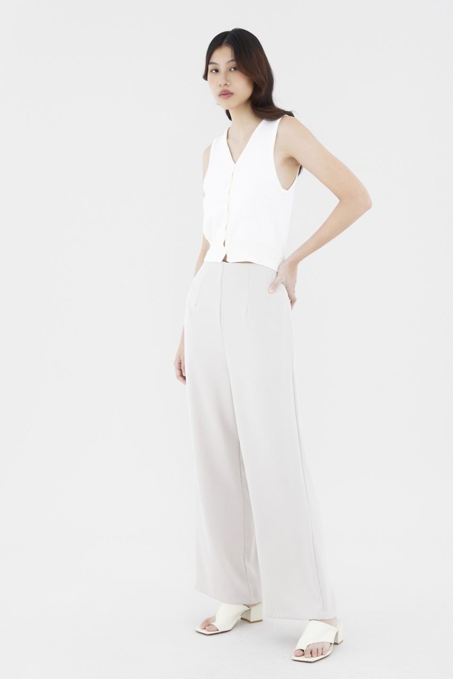 Women The Editor's Market Pants | Zion Wide Leg Pants Clay