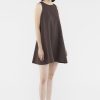 Women The Editor's Market Dresses | Myrah Linen Shift Dress Coffee