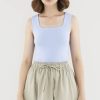 Women Palette Tops | Aspen Square-Neck Knit Top Periwinkle