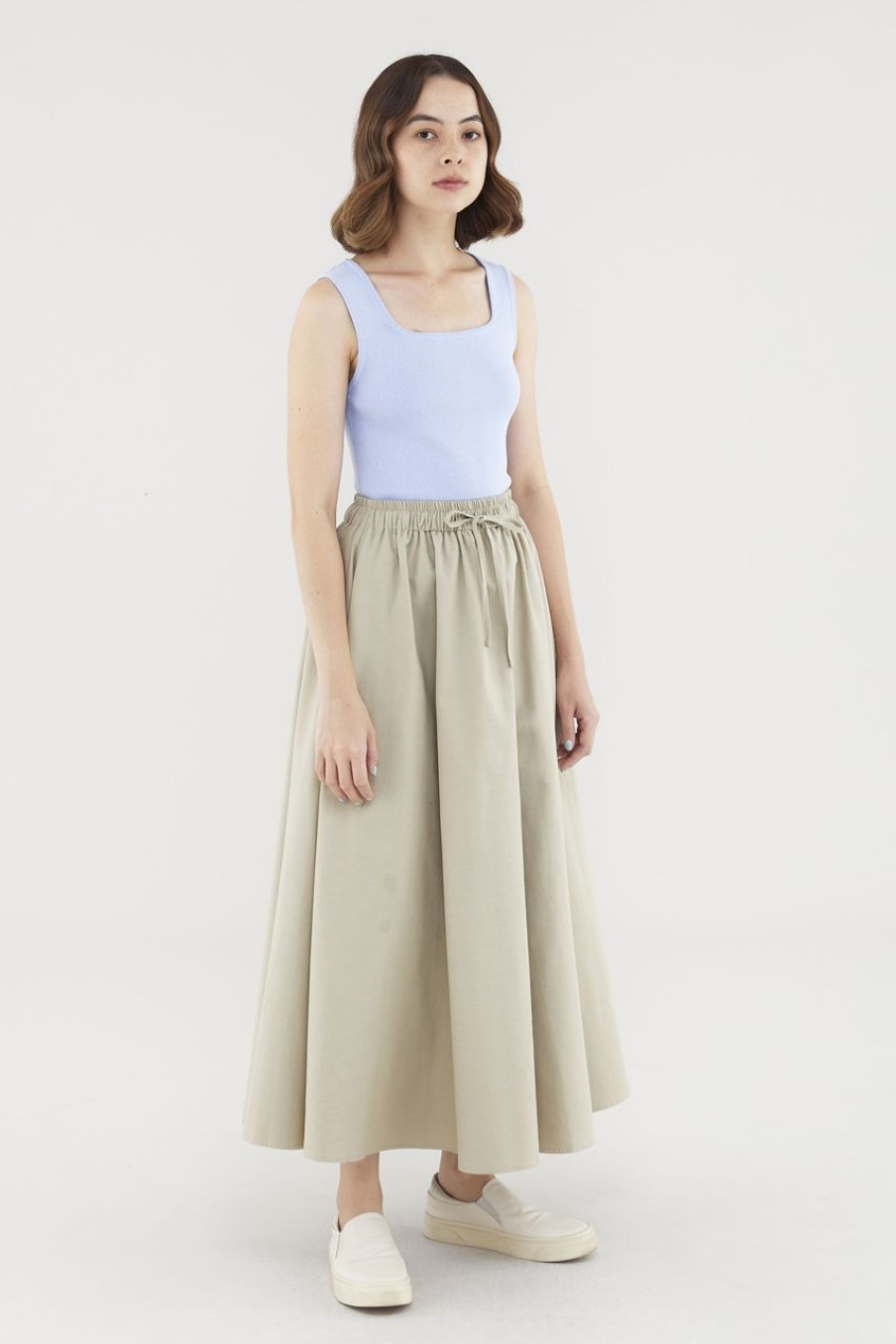 Women Palette Tops | Aspen Square-Neck Knit Top Periwinkle