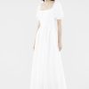 Women The Editor's Market Dresses | Kaelyn Linen Puff-Sleeve Dress White