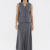 Women The Editor's Market Tops | Vemeryn Waistcoat Gunmetal