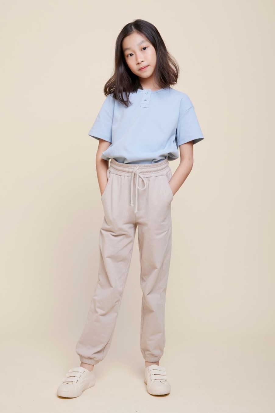 Kids Evryday Studios | Henley T-Shirt Dove Blue