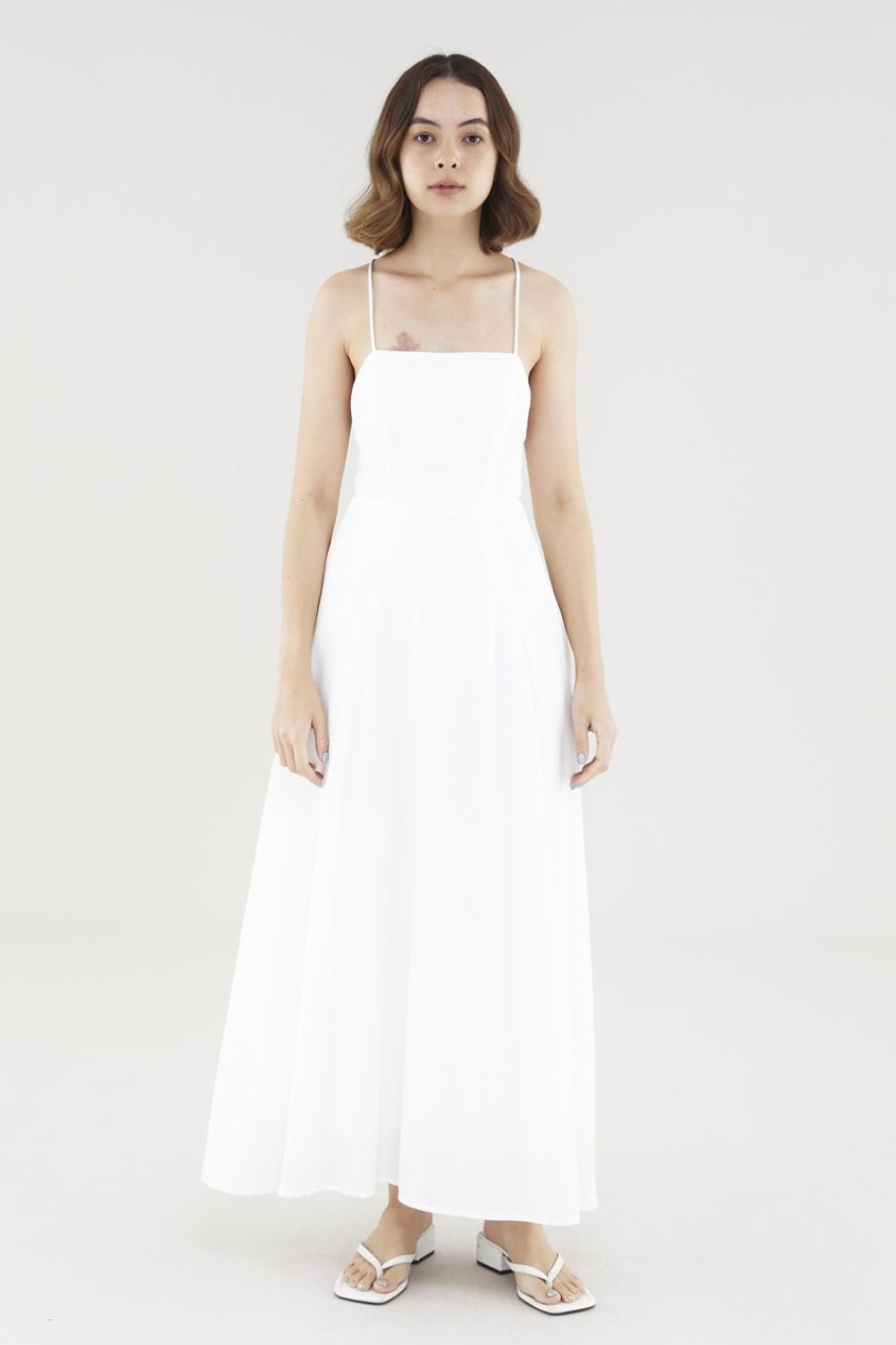 Women The Editor's Market Dresses | Ferlyn Back-Tie Dress White