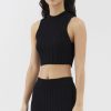 Women The Editor's Market Tops | Lauva Knit Tank Black