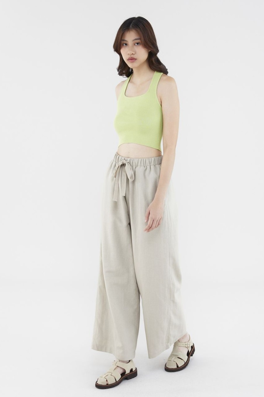 Women The Editor's Market Pants | Sirena Drawstring Pants Taupe