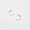 Women Afterall Earrings | Vera Hoop Earrings Gold/White