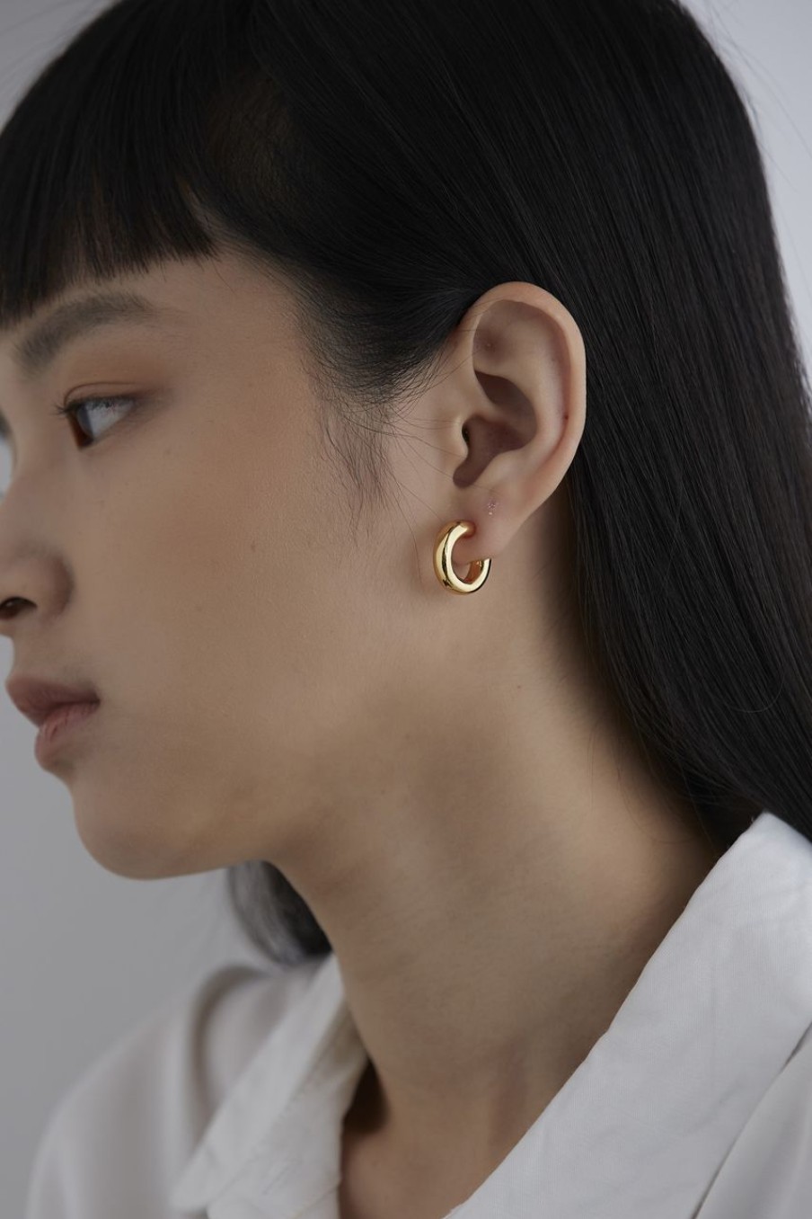 Women Afterall Earrings | Annika Hoop Earrings Gold