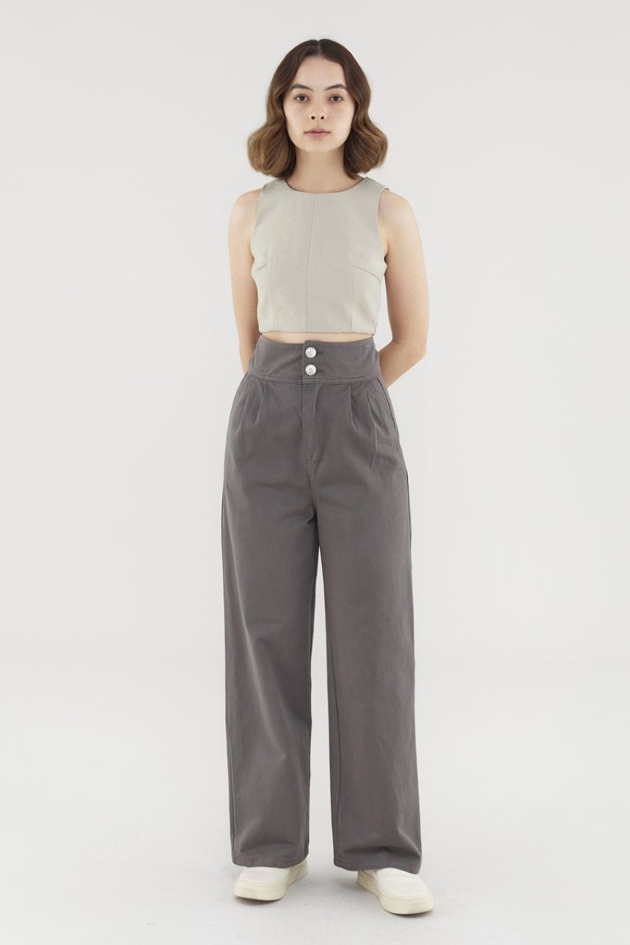 Women The Editor's Market Pants | Cameryn High-Waist Pants Shadow